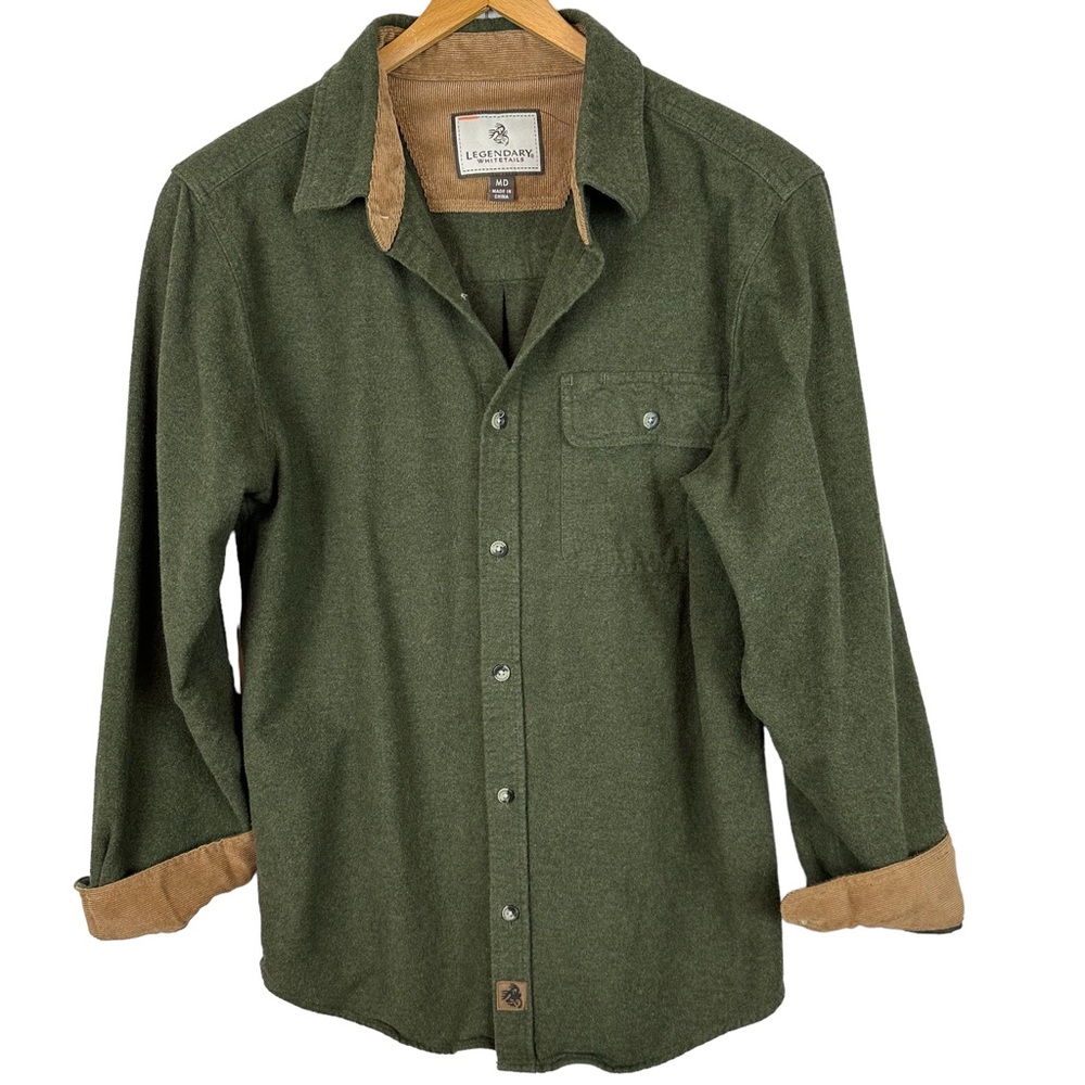 Legendary Whitetails Buck Camp Flannel Shirt M